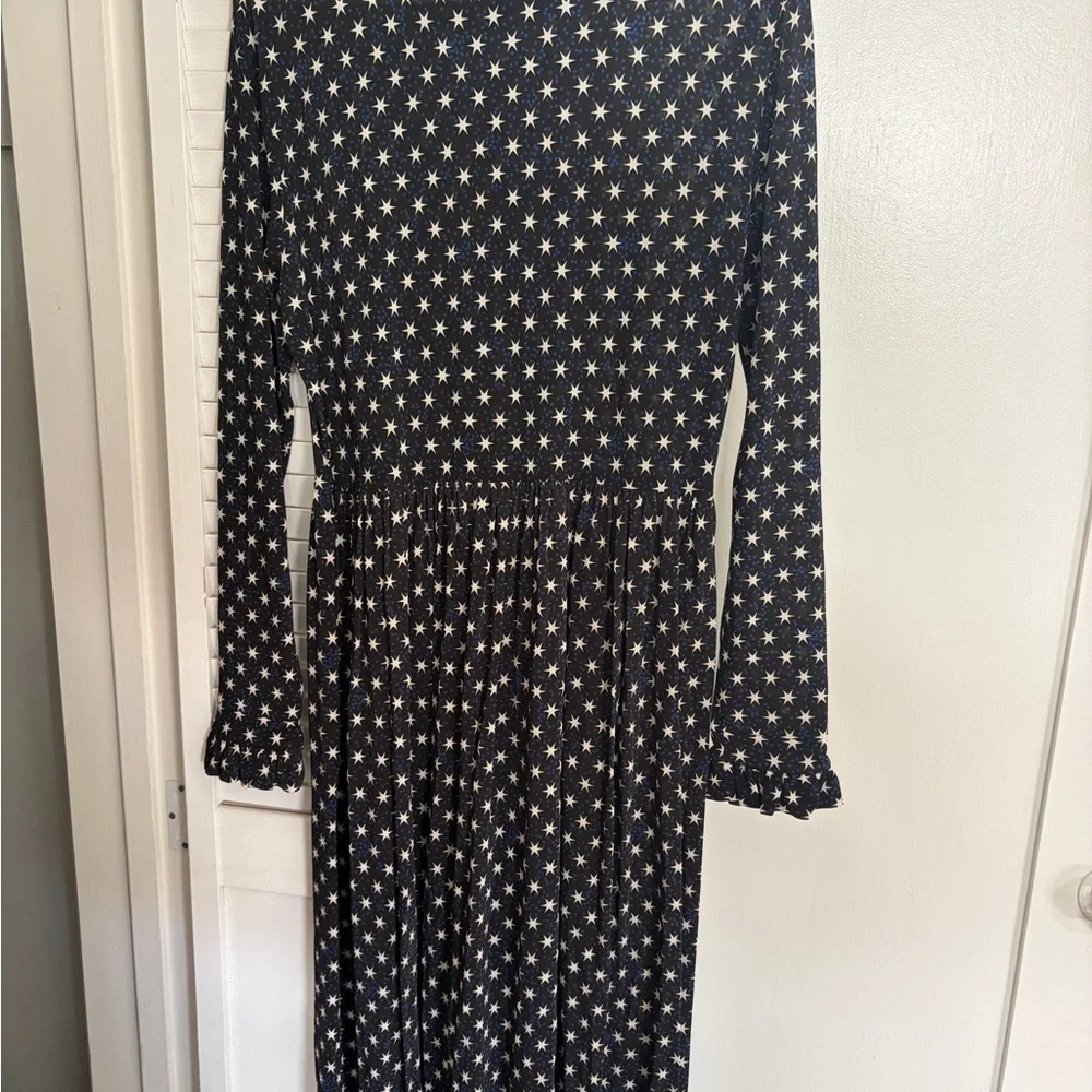STINE GOYA Black and White Star Long Sleeve Dress - Picture 1 of 5